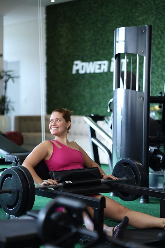 Aluna treinando no Studio PowerFit